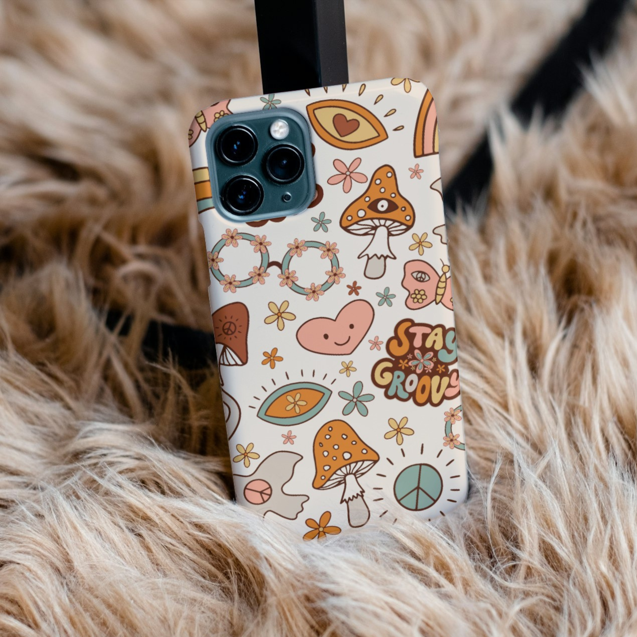 Peace and Love iPhone Case